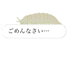 There are a bug and a fish in a frame. sticker #10325876