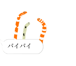 There are a bug and a fish in a frame. sticker #10325880