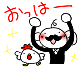 Stylish gentleman 3 sticker #10326019