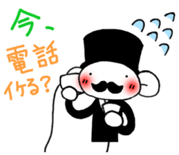 Stylish gentleman 3 sticker #10326023