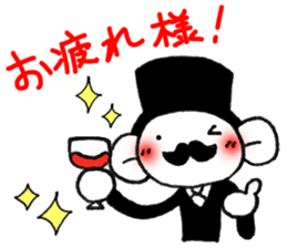 Stylish gentleman 3 sticker #10326028