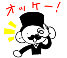 Stylish gentleman 3 sticker #10326034