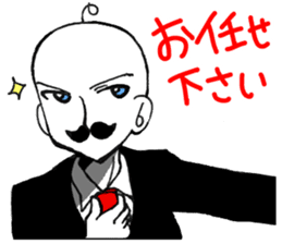 Stylish gentleman 3 sticker #10326035