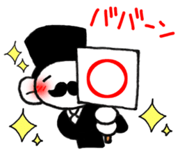 Stylish gentleman 3 sticker #10326037