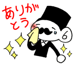 Stylish gentleman 3 sticker #10326041