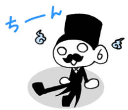 Stylish gentleman 3 sticker #10326051