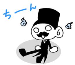 Stylish gentleman 3 sticker #10326051