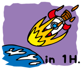 Going back Astronaut sticker #10326385