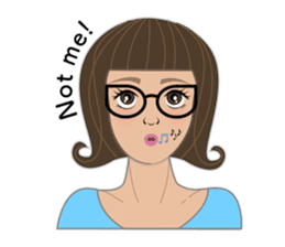 Bespectacled sticker #10327917