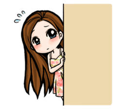 Taiwan iconic doll Shi-Han(fall in love) sticker #10328097