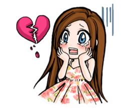 Taiwan iconic doll Shi-Han(fall in love) sticker #10328106