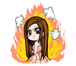 Taiwan iconic doll Shi-Han(fall in love) sticker #10328107