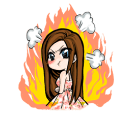 Taiwan iconic doll Shi-Han(fall in love) sticker #10328107