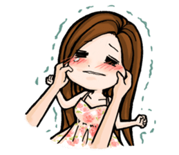 Taiwan iconic doll Shi-Han(fall in love) sticker #10328109