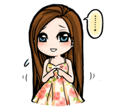 Taiwan iconic doll Shi-Han(fall in love) sticker #10328112