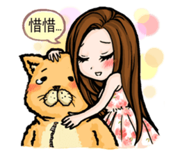 Taiwan iconic doll Shi-Han(fall in love) sticker #10328114