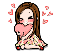 Taiwan iconic doll Shi-Han(fall in love) sticker #10328115