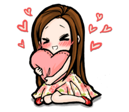 Taiwan iconic doll Shi-Han(fall in love) sticker #10328115