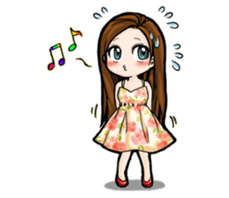 Taiwan iconic doll Shi-Han(fall in love) sticker #10328116