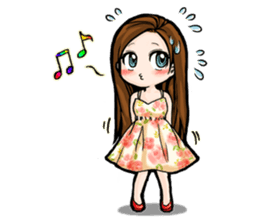 Taiwan iconic doll Shi-Han(fall in love) sticker #10328116