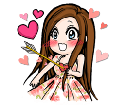 Taiwan iconic doll Shi-Han(fall in love) sticker #10328118