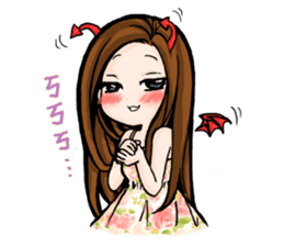 Taiwan iconic doll Shi-Han(fall in love) sticker #10328120