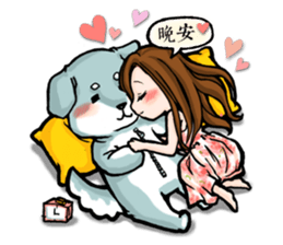 Taiwan iconic doll Shi-Han(fall in love) sticker #10328125