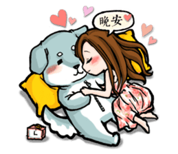 Taiwan iconic doll Shi-Han(fall in love) sticker #10328125