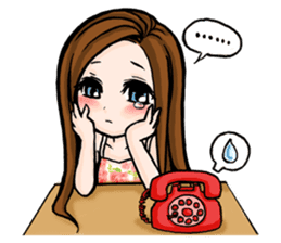 Taiwan iconic doll Shi-Han(fall in love) sticker #10328128