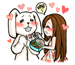 Taiwan iconic doll Shi-Han(fall in love) sticker #10328135