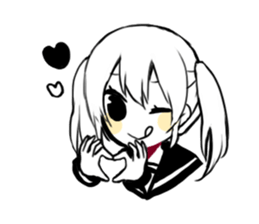 sns girl sticker #10328816