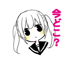 sns girl sticker #10328817