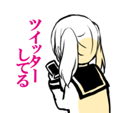 sns girl sticker #10328821