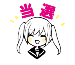 sns girl sticker #10328822