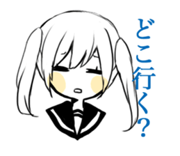 sns girl sticker #10328830