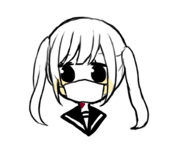 sns girl sticker #10328832