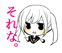 sns girl sticker #10328834