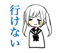 sns girl sticker #10328837