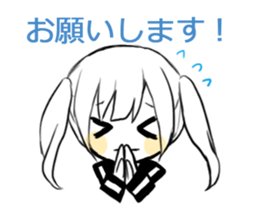 sns girl sticker #10328842