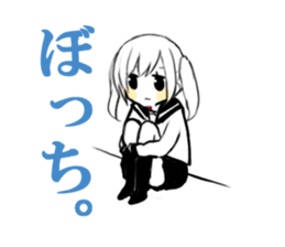 sns girl sticker #10328849