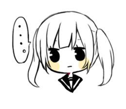 sns girl sticker #10328850