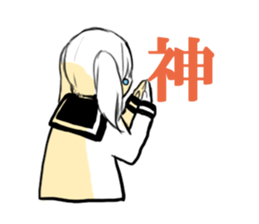 sns girl sticker #10328851