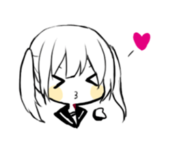 sns girl sticker #10328852