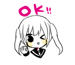 sns girl sticker #10328854