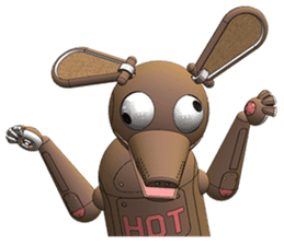 Robot Hot Dog sticker #10329419