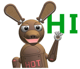 Robot Hot Dog sticker #10329426