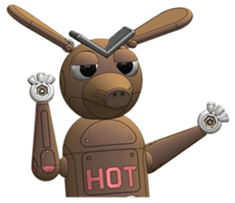 Robot Hot Dog sticker #10329442