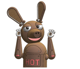 Robot Hot Dog sticker #10329453