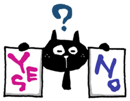 Black cat "Matton" with Friends 4 sticker #10329531