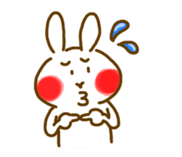 Shy Bunny 2 sticker #10329579